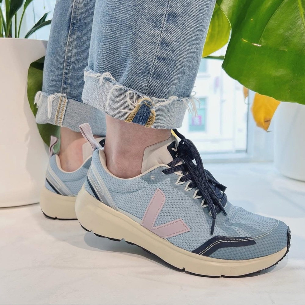 Veja Women's Sneakers in Light Blue and Pink